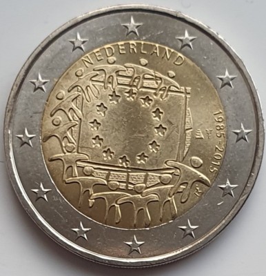 Olanda 2 euro 2015 UNC - 30 Years of EU Flag - km 357 - E001 foto
