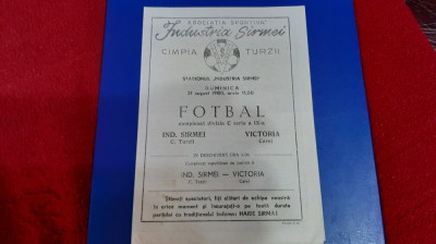 program Ind. S.C. Turzii - Victoria Carei foto