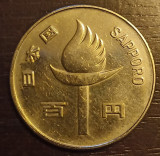 Moneda Japonia - 100 Yen 1972 - Sapporo