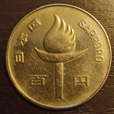 Moneda Japonia - 100 Yen 1972 - Sapporo