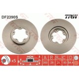 Disc frana Ford Transit Bus, 04.2006-2013, Transit, 04.2006-08.2014, TRW