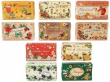 Set 10 sapunuri vegetale cadou Craciun multiarome IU cm 10 x 6 x 3 H, 150 gr