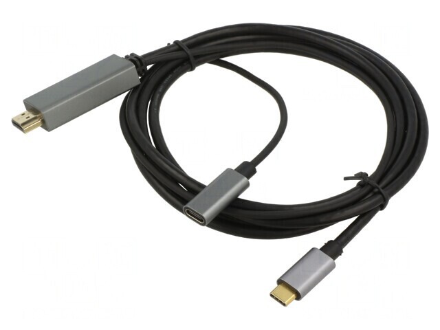 Adaptor USB 3.0/3.1 Aurit 1,8m Negru PVC 60W