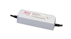 GLP GPVP-90-12, sursă de alimentare GLP: 12V/7.5A, CV, PFC, IP67, carcasă din plastic, fire dublu izolate