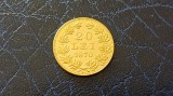 Romania -20 Lei 1870-Replica dupa 20 lei 1870