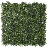 Panou decorativ artificial 50x50 cm, montare pe perete sau gard, buxus mic, interior/exterior Household NewTrend