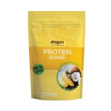 Shake proteic banane si cocos bio 450g Dragon Superfoods - 52% proteine