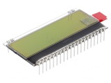 Afișaj LCD Grafic 132x32 Galben-Verde 55x17.5mm