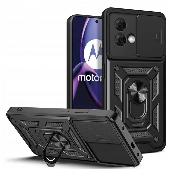 Husa pentru Motorola Moto G84, Techsuit CamShield Series, Black