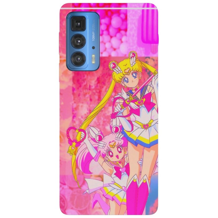 Husa compatibila cu Motorola Edge 20 model Sailor Moon, Silicon, TPU, Viceversa