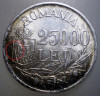R.212 ROMANIA MIHAI I 25000 LEI 1946 XF EROARE RARA, Argint