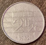C50 - Moneda foarte veche - Olanda - 2 1/2 gulden - 1982