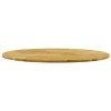 Blat de masa, lemn masiv de stejar, rotund, 23 mm, 700 mm