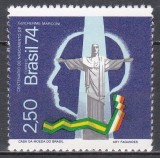 Brazilia 1974 - Centenarul nașterii lui Guglielmo Marconi, pionier al radioului, Cota 12 EURO, MNH