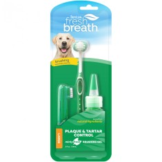 Kit igiena orala pentru caini Tropiclean Fresh Breath, 59ml foto