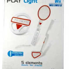 Volan + Paleta tenis + Crosa golf - Nintendo Wii / Wii U - Alb / Portocaliu EAN: 3499550269659