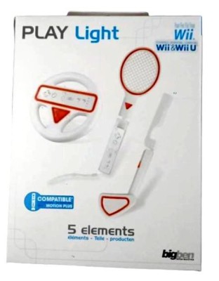 Volan + Paleta tenis + Crosa golf - Nintendo Wii / Wii U - Alb / Portocaliu EAN: 3499550269659 foto