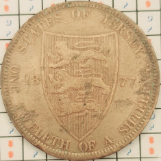 Jersey 1/12 shilling 1877 - km 8 - A009