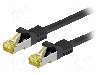 Cablu patch cord, Cat 6a, lungime 0.5m, S/FTP, Goobay - 91581 foto