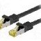 Cablu patch cord, Cat 6a, lungime 1.5m, S/FTP, Goobay - 91599