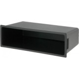 Cadru radio Rama adaptoare radio 2 ISO neagra 58x188mm