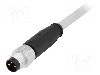 Conector M8, 3 pini, clasa etanseitate {{Clasa etan&amp;#351;eitate}}, HARTING - 21348000380015