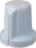 Buton pentru potentiometru, 15mm, plastic, gri, 15x16mm - 127045