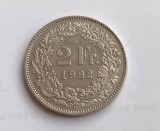 M3 C50 - Moneda foarte veche - Elvetia - 2 franci - 1992