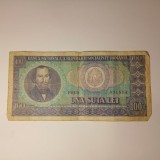 Di.195.Bancnota 100 lei 1966 circulata uzata