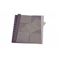 Folie pentru monede, Coin-Combi, cu 6 buzunare de 80 x 75 mm