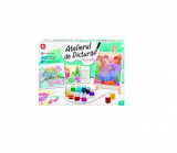 Set creativ Atelierul de pictura Aquarelle cu accesorii incluse