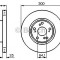 Disc frana HONDA ACCORD VII (CL) (2003 - 2008) BOSCH 0 986 479 227