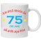 Cana alba personalizata &quot;am avut nevoie de 75 de ani&quot;, INOVATIX&reg;. 330ml