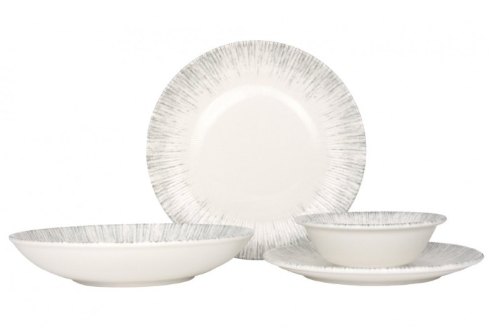 Bonna Set de vesela (Large) - Iris - 24 bucăți - 6 persoane - Porţelan