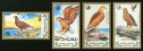 Set 4 timbre Mongolia 1989 &ndash; Vulturul codalb (White-tailed Eagle) &ndash; Păsări răpitoare, MNH