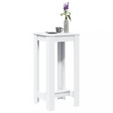Masă bar, alb, 51x50x103,5 cm, lemn prelucrat