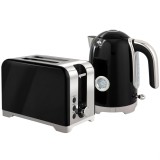 HOMCOM Set fierbător și prăjitor cu termometru, 1,7 l, fierbător 2200 W, prăjitor 2 felii cu 7 trepte de rumenire | Aosom Romania