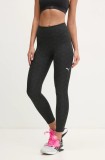 Puma leggins de antrenament Graphic culoarea gri, modelator, 525901