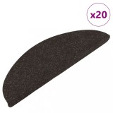 Gossi covorase scara autoadezive 20 buc negru 56x17x3 cm