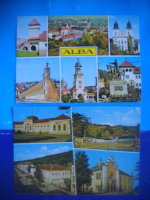 HOPCT LOT 2795 ASPECTE DIN... - JUD ALBA -2 CARTI POSTALE-NECIRCULATE foto