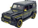 Macheta metal Mercedes G class replica neagra, sunet, lumini, deschide tot 1:24