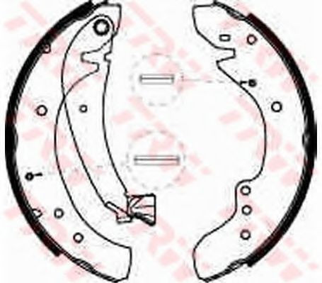 Set saboti frana FIAT DUCATO caroserie (230L) (1994 - 2002) TRW GS8545