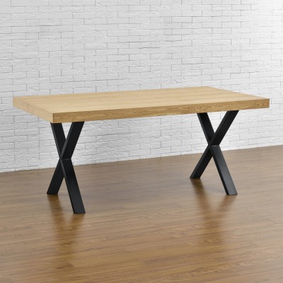Picioare masa Model X2 negru 69 x 72 cm [en.casa] HausGarden Leisure foto