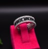 Inel Argint 925 cu Zirconii -- Black- ARG101A, Argintboutique