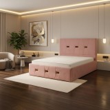 Pat Tapitat Rhea Roz Catifea Premium Contactează-ne