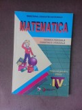 Matematica, manual pentru clasa a IV-a - Viorica Paraiala