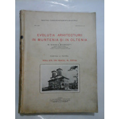 Evolutia arhitecturii in Muntenia si in Oltenia-N.Ghika Budesti - volumul 4