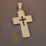 Cumpara ieftin Cruce mare placata cu aur, 3 cm , Design unic