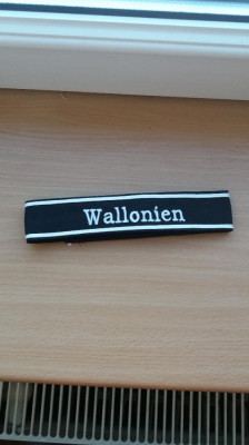 WW2 Banderola Germana 28 SS Waffen Wallonien Divizion foto
