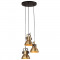 vidaXL Lampă suspendată 25 W, alamă antichizată, 30x30x100 cm, E27